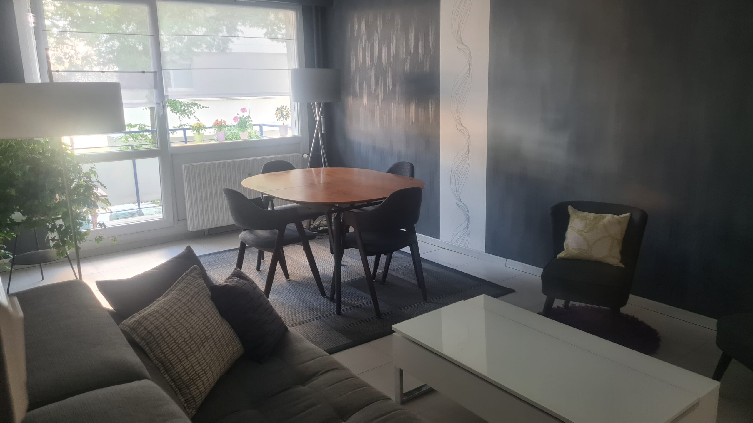 Mulhouse : F2 56m² TBE – terrasse-garage-cave-ascenseur